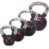 Sport-Thieme Kettlebell-Set "Gummiert Mit Chrom-Griff" -Fitnessgeräte 132 0901